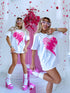 "Broken heart KX80" T-krekls - balts